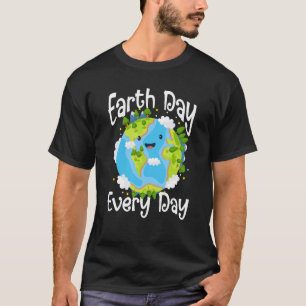 T-shirt Jour des terres mignon chaque jour Sauvez notre pl