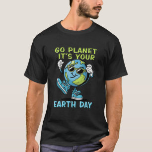 T-shirt Jour des terres mignon Go Planet Jour des terres 1