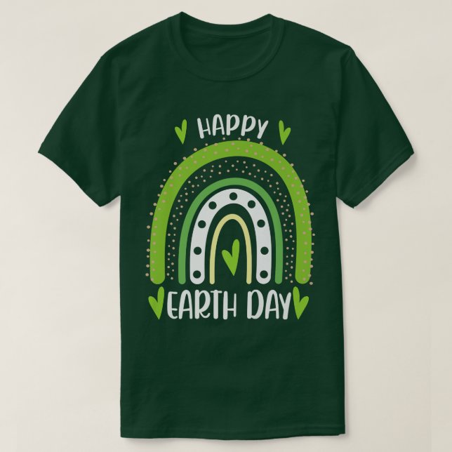T-shirt Jour des terres Mondial de Vacances Happy Award (Design devant)