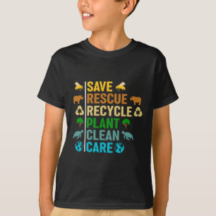 T-shirt Jour des terres Planète Sauvez les abeilles Secour