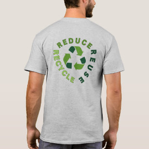 T-shirt jour des terres "réduire, réutiliser, recycler"