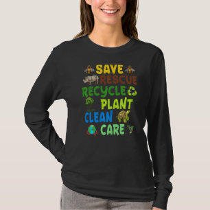 T-shirt Jour des terres Sauver les abeilles Secourir les a