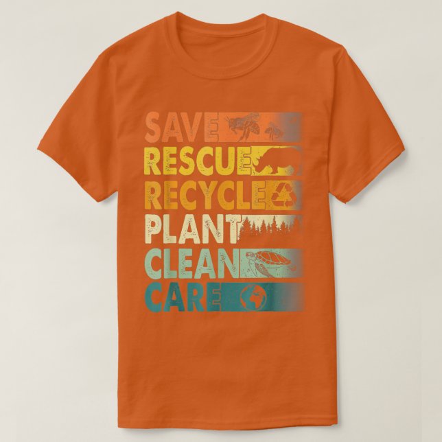 T-shirt Jour des terres Sauver les abeilles Secourir les a (Design devant)