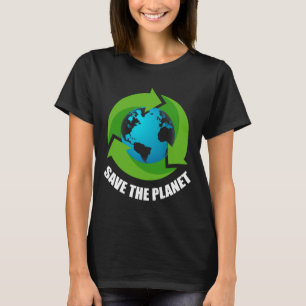 T-shirt Jour des terres Sauvez La Planète Gardez-La Verte 