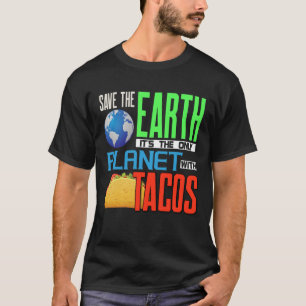 T-shirt Jour des terres Sauvez Notre Terre Uniquement Plan
