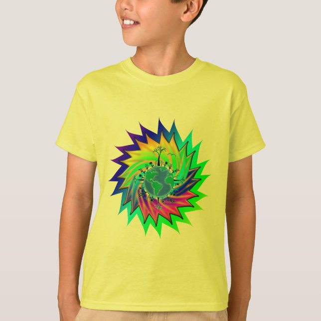 T-shirt Jour des terres ~ Sunburst (Devant)