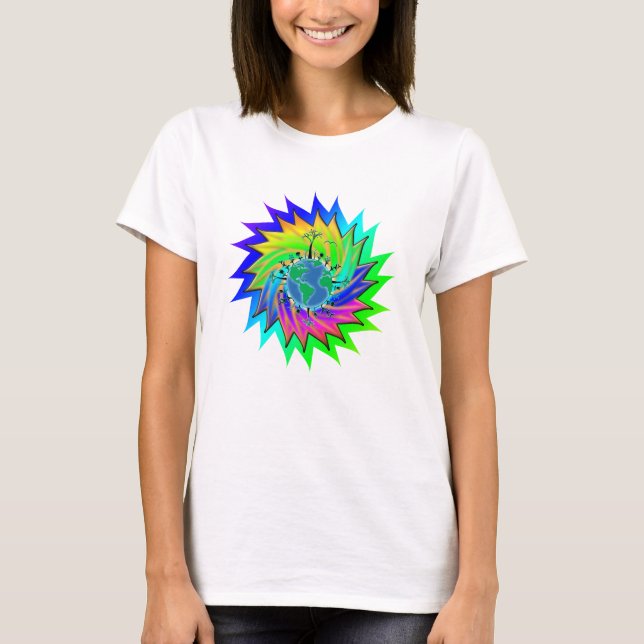 T-shirt Jour des terres ~ Sunburst (Devant)