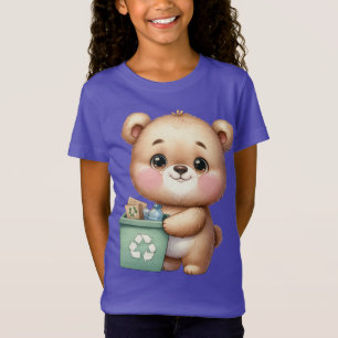 T-Shirt Jour des terres Teddy Bear Recycle Save the Enviro