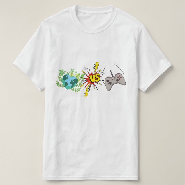 T-shirt jour des terres VS gamers (Design devant)