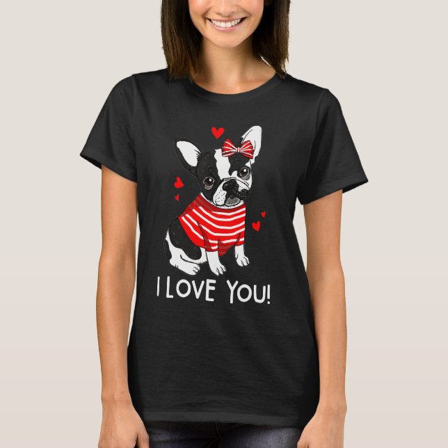 T-shirt Jour des Valentines de la Bow Rouge (Devant)