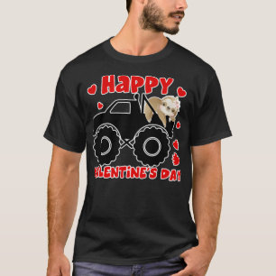 T-shirt Jour des Valentines de la Fente de Camion Tg Cute