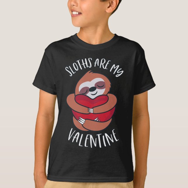 T-shirt Jour des Valentines de l'Amour de SLOTH Girlfriend (Devant)