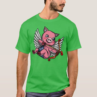 T-shirt Jour des Valentines de porc