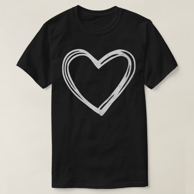 T-shirt Jour des Valentines du Coeur mignon des femmes Rou (Design devant)