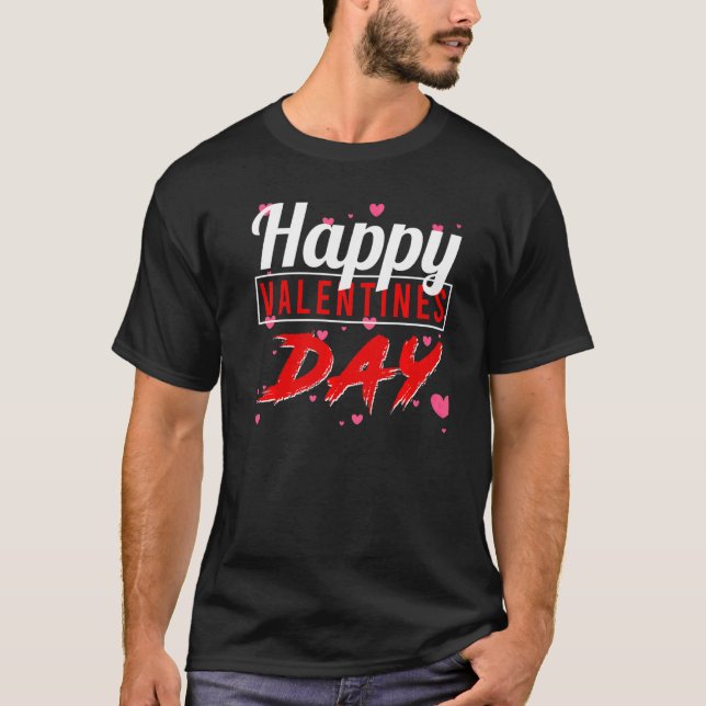 T-shirt Jour des Valentines Joyeux Valentines Jour des Cor (Devant)