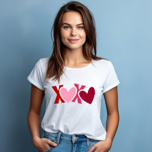 T-shirt Jour des Valentines "XOXO"