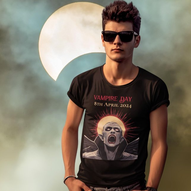 T-shirt Jour des vampires d'Eclipse Solaire Total (Créateur téléchargé)