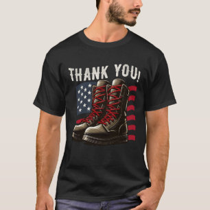 T-shirt Jour des vétérans de l'armée américaine Merci
