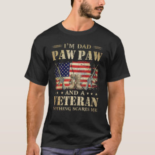T-shirt Jour des vétérans du drapeau américain Je suis pap