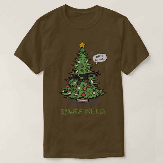 T-shirt Jour d'Halloween de Spruce Willis Thanksgiving Chr (Design devant)
