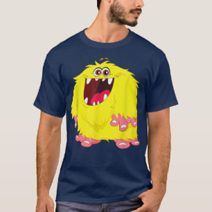 T-shirt Jour D'Halloween Du Monstre Jaune Drôle Pour Les H