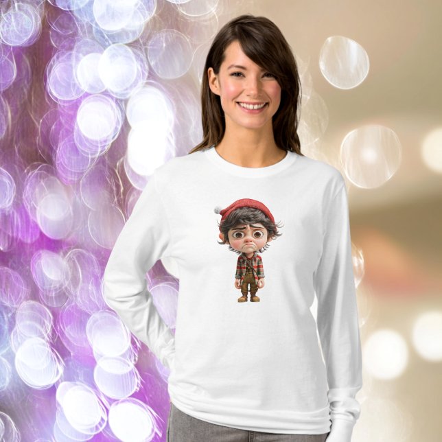 T-shirt Jour difficile Jour de Noël Elf Drôle féminin (Créateur téléchargé)