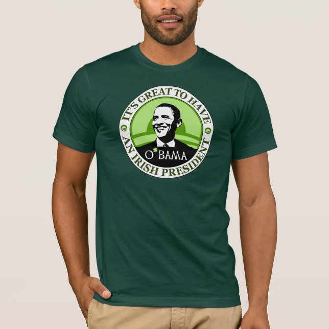T-shirt Jour d'Obama St Patrick (Devant)