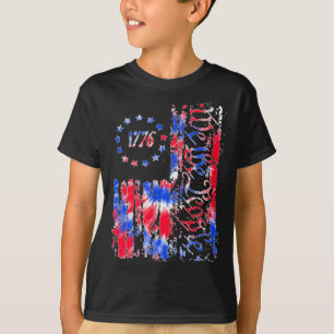 T-shirt Jour Drapeau Américain Patriotique 1776 We The Tie
