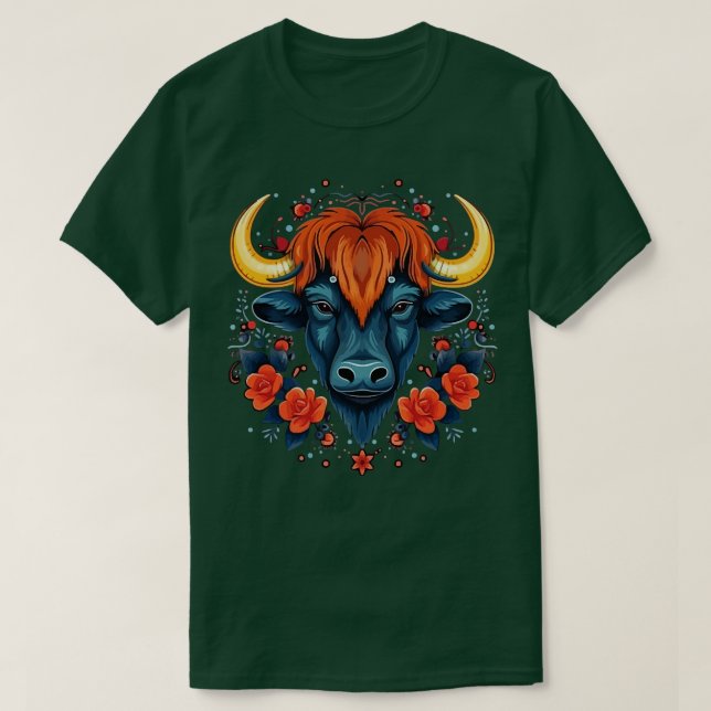 T-shirt Jour du Bison Valentine (Design devant)