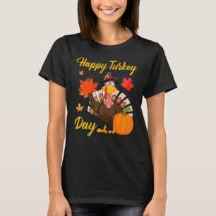 T-shirt Jour du bon thanksgiving Turquie Gîtes garçons Fil