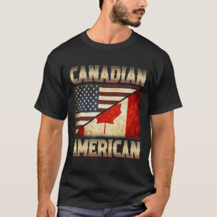 T-shirt Jour du Canada mignon drapeau canadien américain c