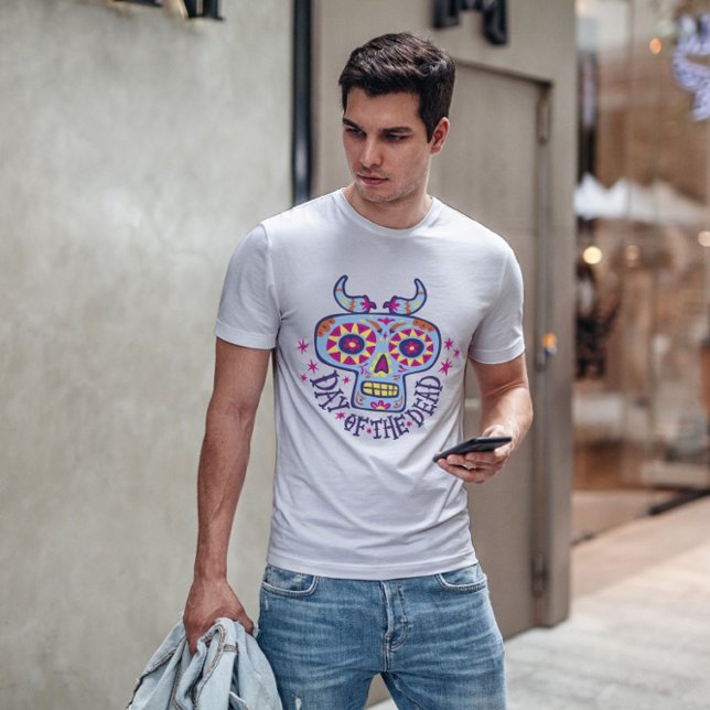 T-shirt Jour Du Crâne Caricaturale Morte (Créateur téléchargé)