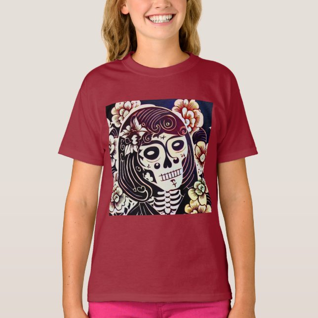 T-shirt Jour du crâne de sucre mort 2 (Devant)