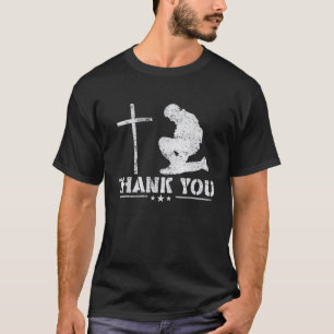 T-shirt Jour du Mémorial chrétien Bottes militaires Chien