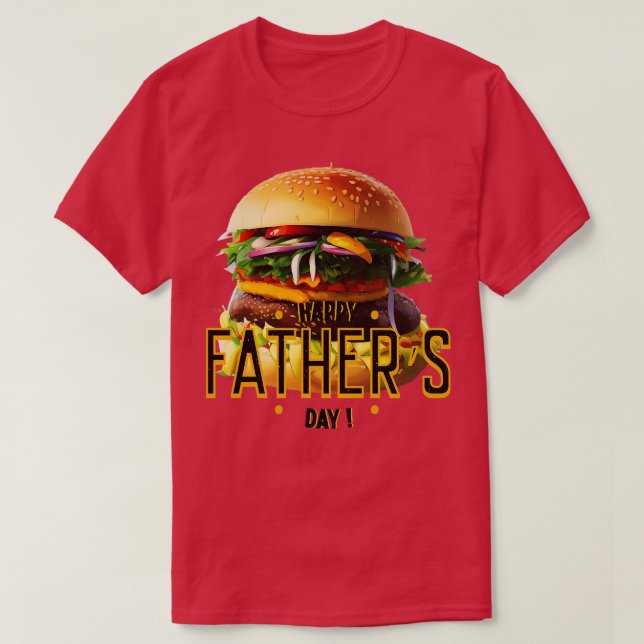 T-shirt jour du père burger (Design devant)