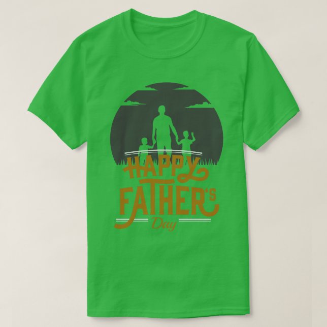 T-shirt jour du père heureux 1 (Design devant)