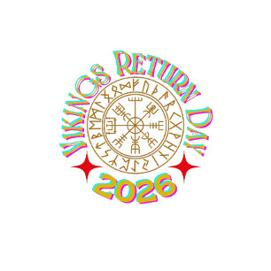 T-shirt Jour du Retour des Vikings 2026 Graphique Runes No