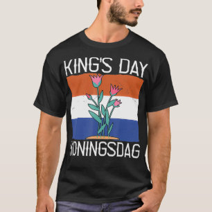 T-shirt Jour du Roi Koningsdag Pays-Bas Tulips