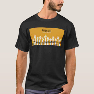 T-shirt Jour du Souvenir de l'Holocauste Mains barbelées