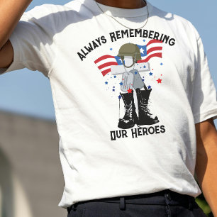 T-shirt Jour du Souvenir, se rappeler et honorer