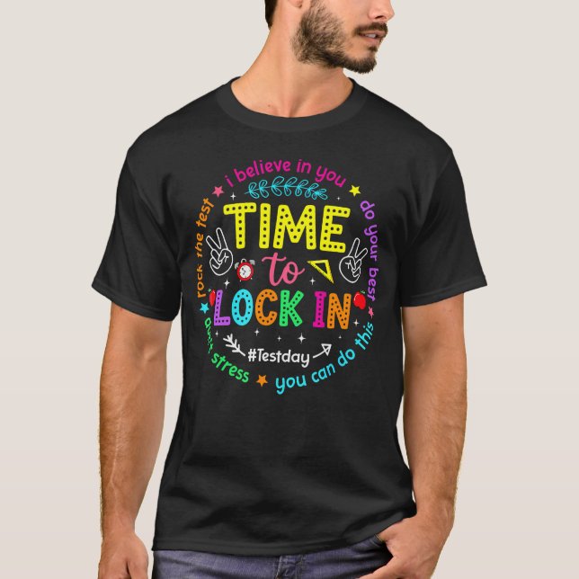 T-shirt Jour du test, donne ton maximum Enseignants (Devant)
