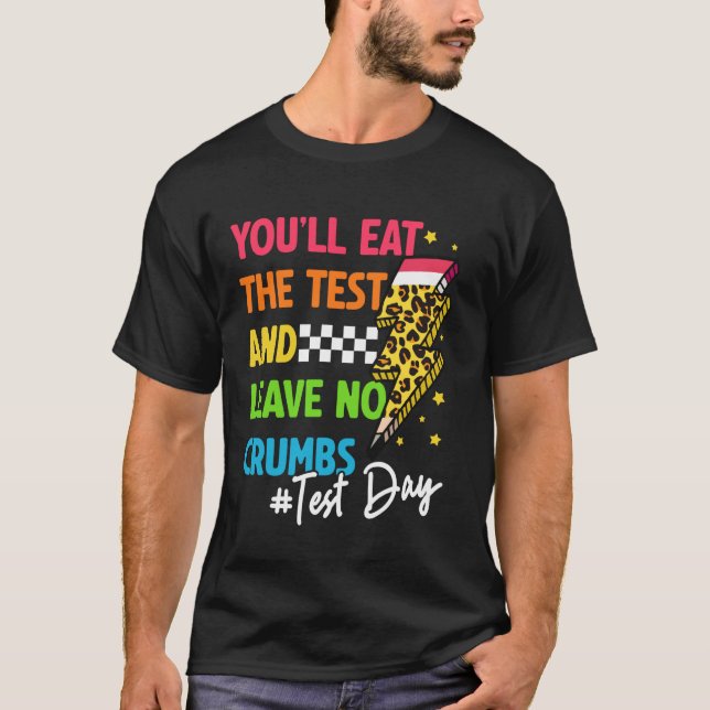 T-shirt Jour du test STAAR Motivation Enseignant de l'écol (Devant)