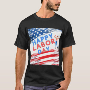 T-shirt jour du travail heureux new york, baie du travail