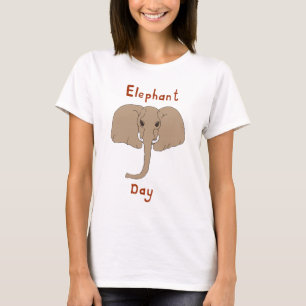 T-shirt jour éléphant mignon