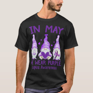 T-shirt Jour En Mai Nous Portons Violet Lupus Mois De Sens