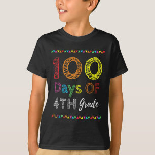 T-shirt Jour Enfants Don 100 Jours De 4E Année 100 Jours D