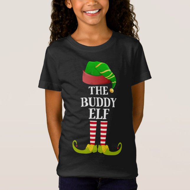 T-Shirt Jour férié de Noël de l'Elfe Buddy Pajamas amusant (Devant)