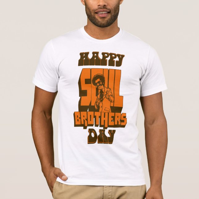 T-shirt Jour heureux de frères d'âme (Devant)