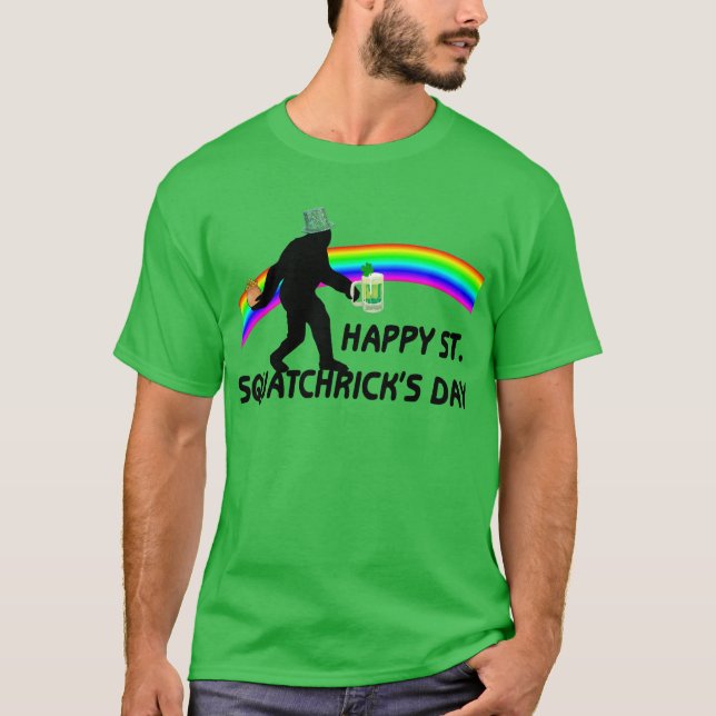 T-shirt Jour heureux de St Squatchricks (Devant)