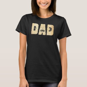 T-shirt Jour Homme Papa Et Jeux Vidéo Fatheru2019s Vintage
